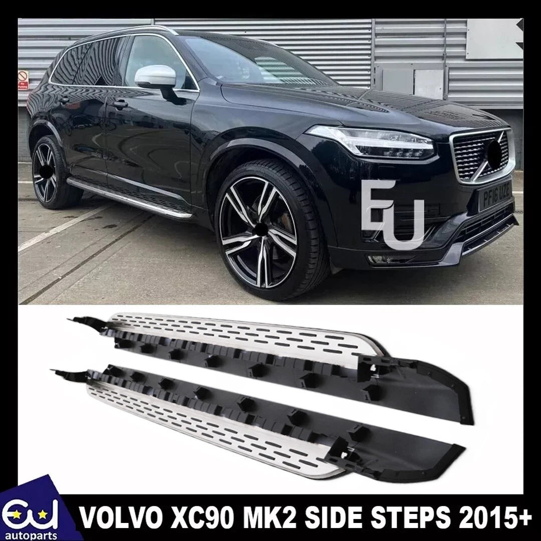 ALUMINIUM RUNNING BOARDS SIDE STEPS OEM STYLE FOR VOLVO XC90 MK2 2015+